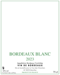 Bordeaux Blanc 2023 — étiquette de base