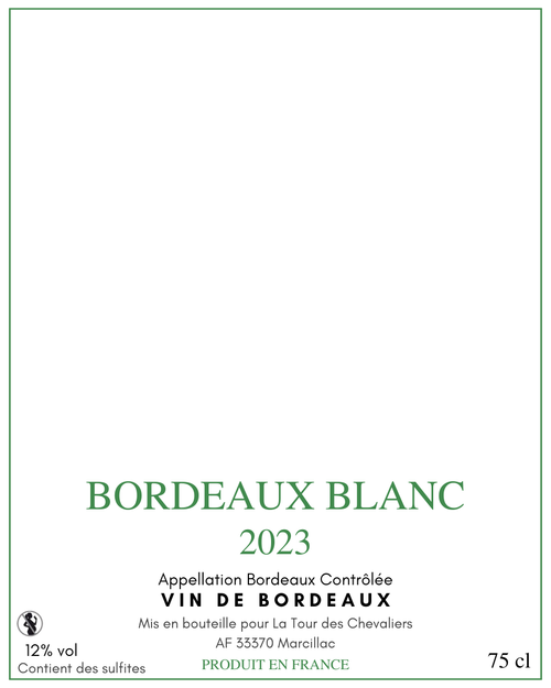 Bordeaux Blanc 2023 — étiquette de base