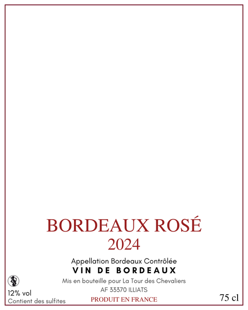 Bordeaux Rosé 2024 — étiquette de base
