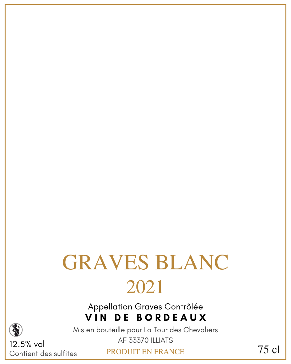 Graves Blanc 2021 — étiquette de base