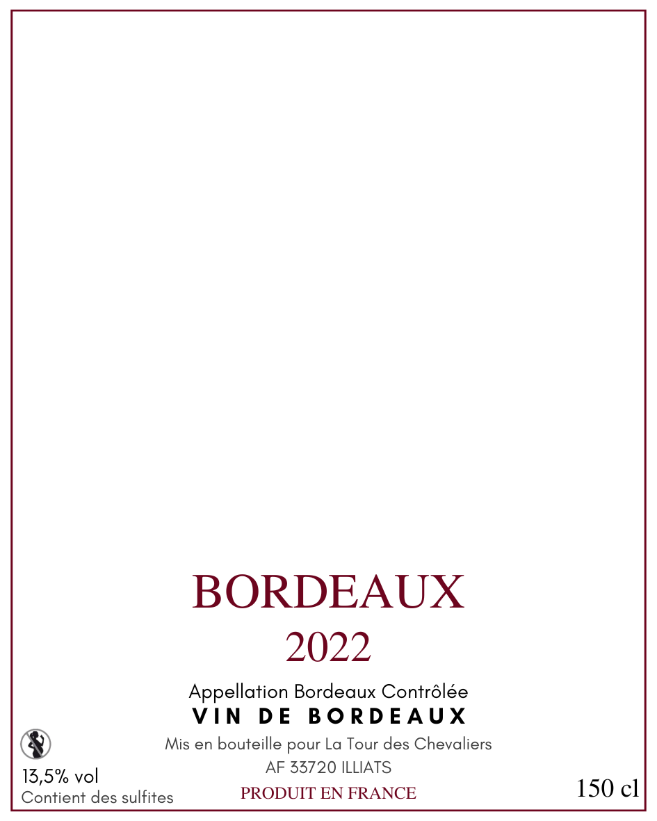 Magnum Bordeaux Rouge 2022 — étiquette de base