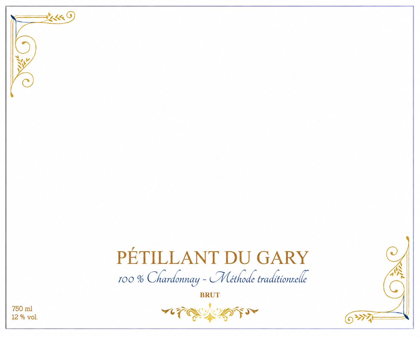 Pétillant du Gary — étiquette de base