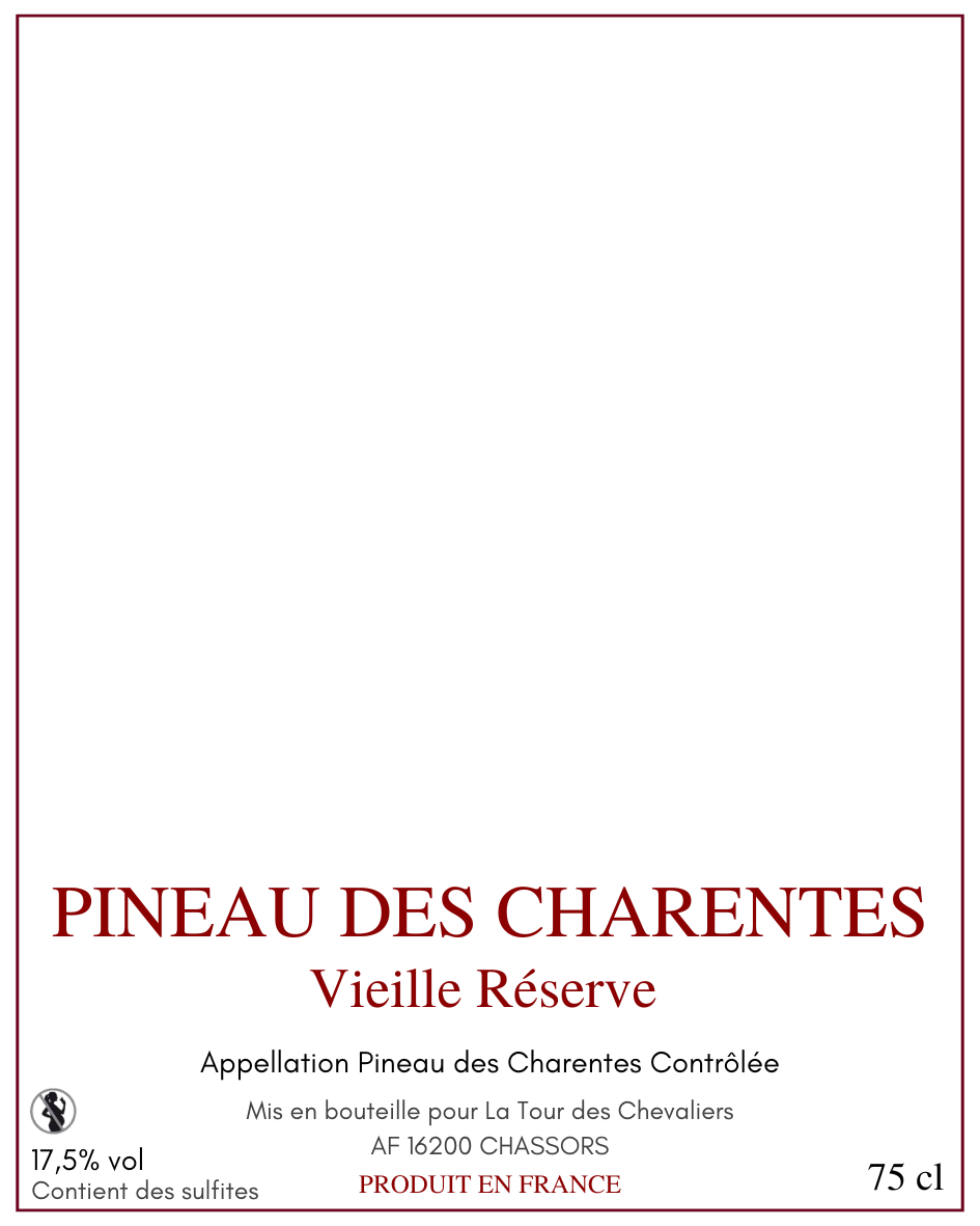 Pineau des Charentes — étiquette de base