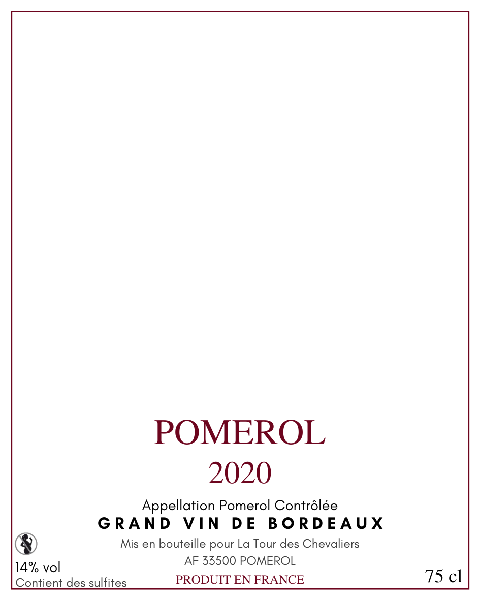 Pomerol Rouge 2020 — étiquette de base