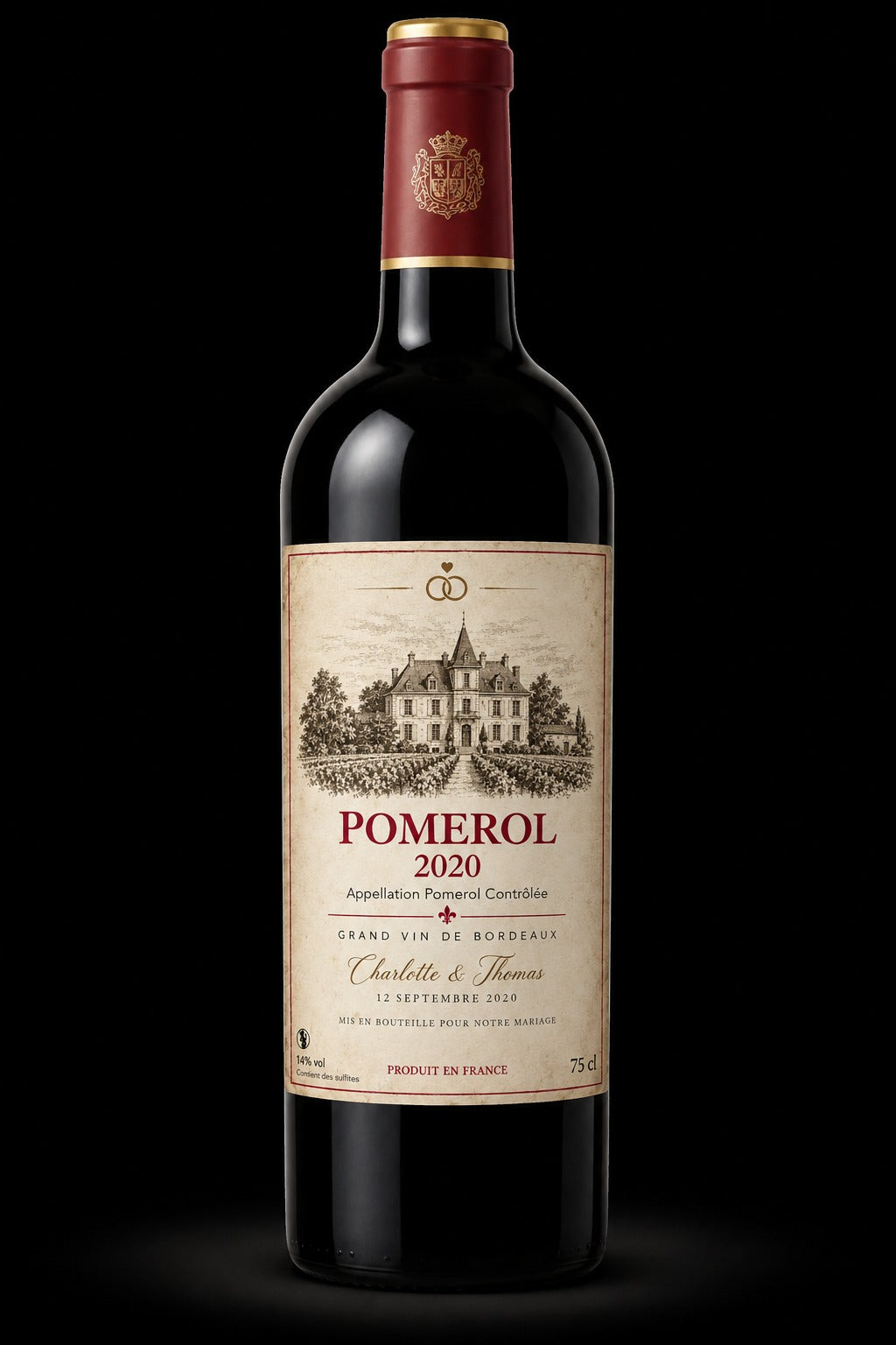 Bouteille personnalisée — Pomerol Rouge 2020