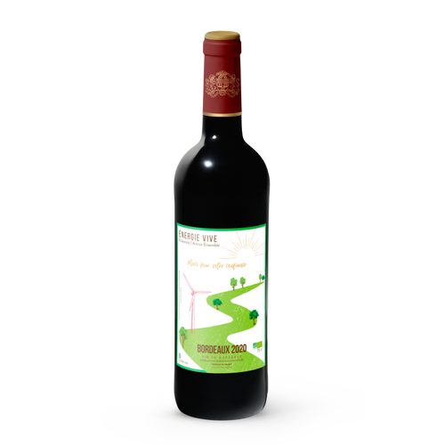 Bouteille de Bordeaux Bio Rouge 2021