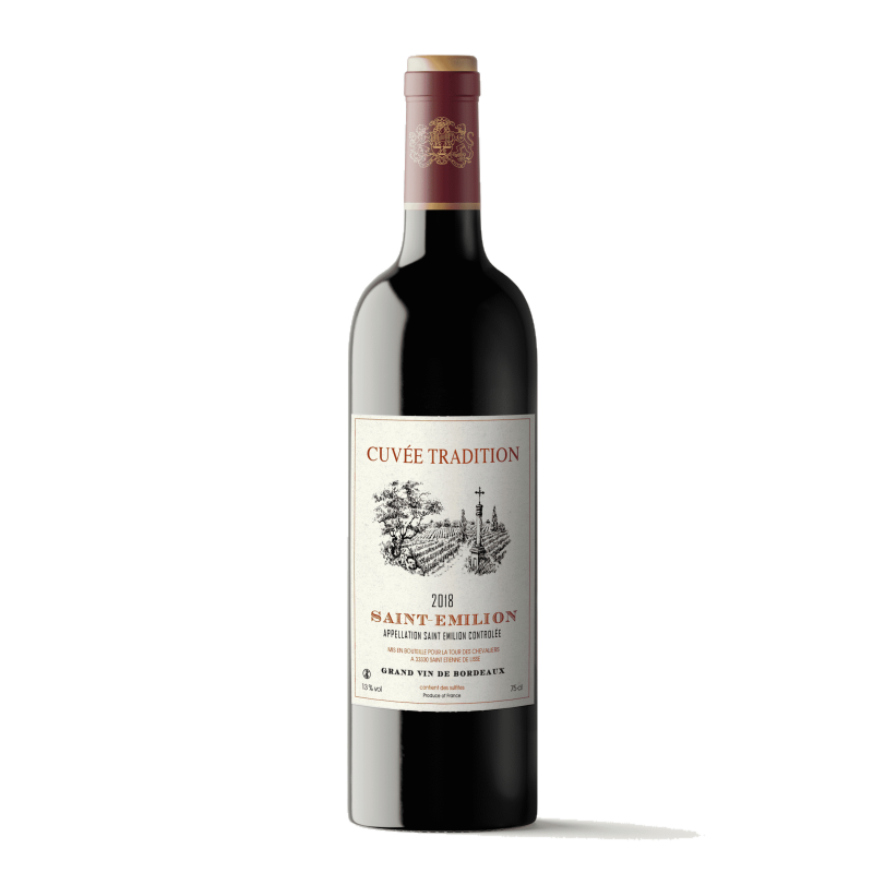 Bouteille de Saint Émilion Rouge 2018