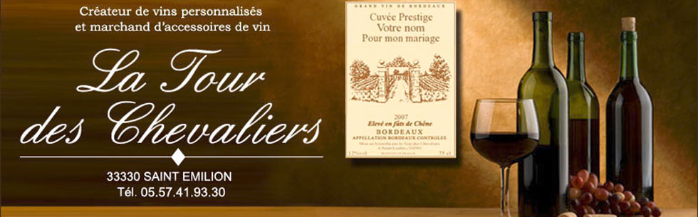 Bouteilles de vin de Bordeaux personnalisées
